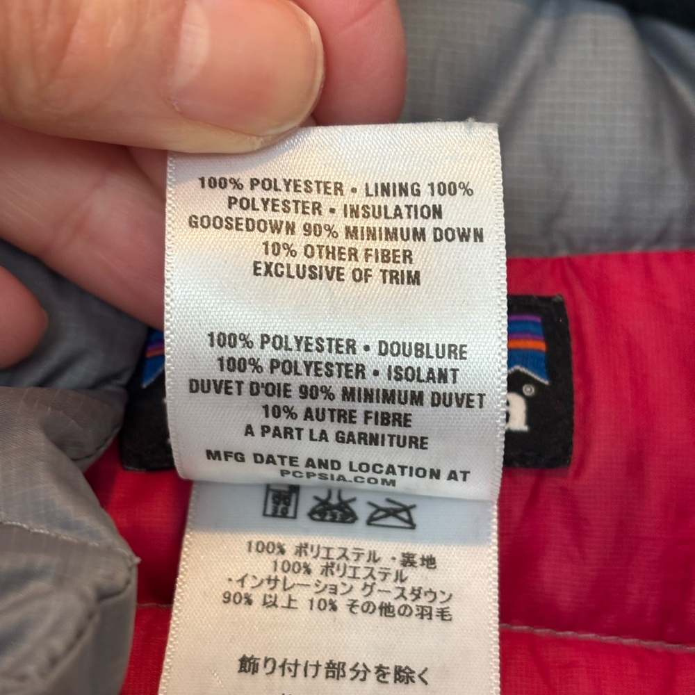Patagonia Grey Down Sweater Puffer Like New Quilted Jacket - Picture 4 of 5
